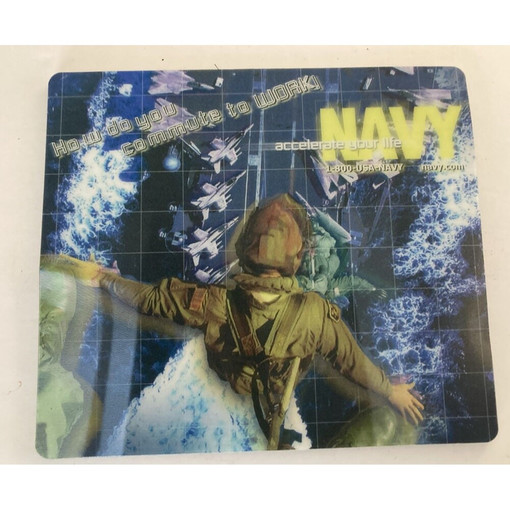 US Navy Mouse Pad 8" x 7" New Condition Never Used Action Aircraft Jumper